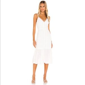 Lovers + Friends La Cienega Midi Dress in White